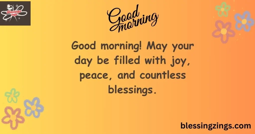 Good Morning Blessings