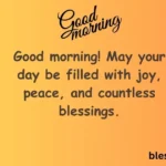 Good Morning Blessings