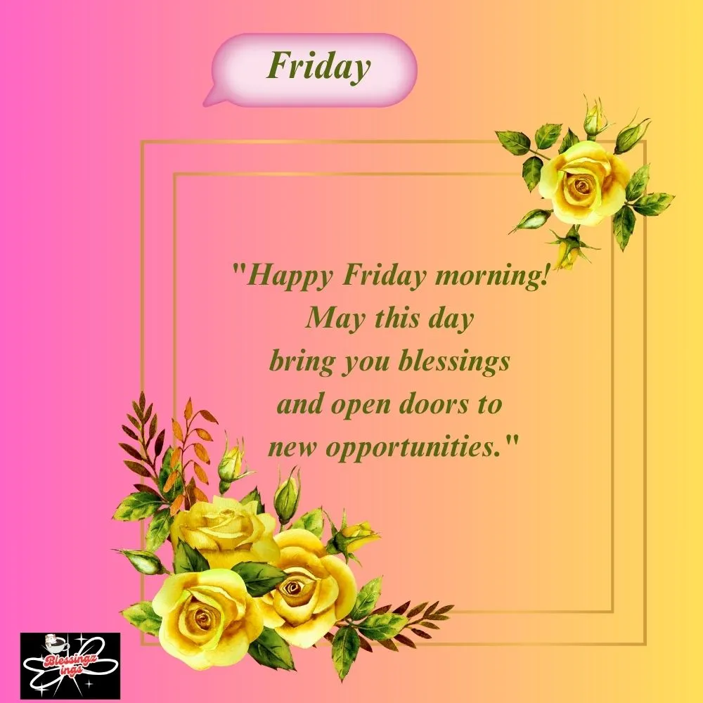 Happy Friday Morning