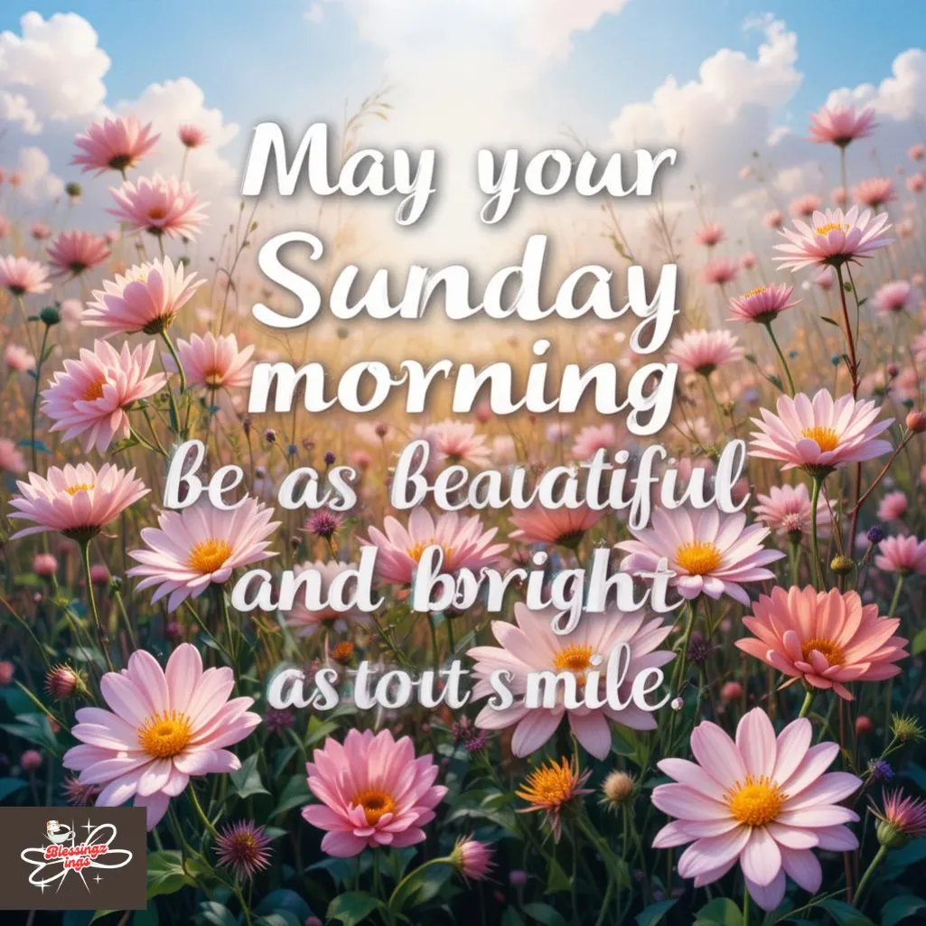 May Your Sunday Morning Be As Beautiful