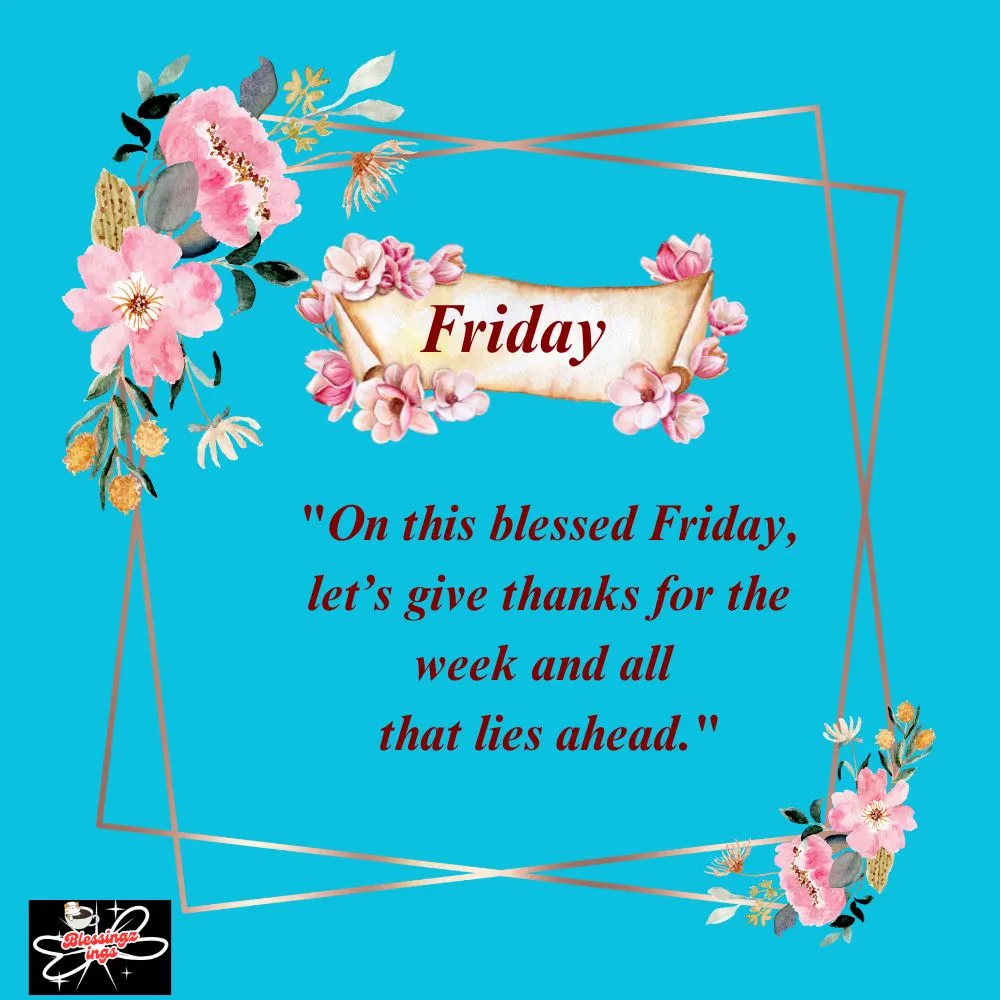 On This Blessed Friday