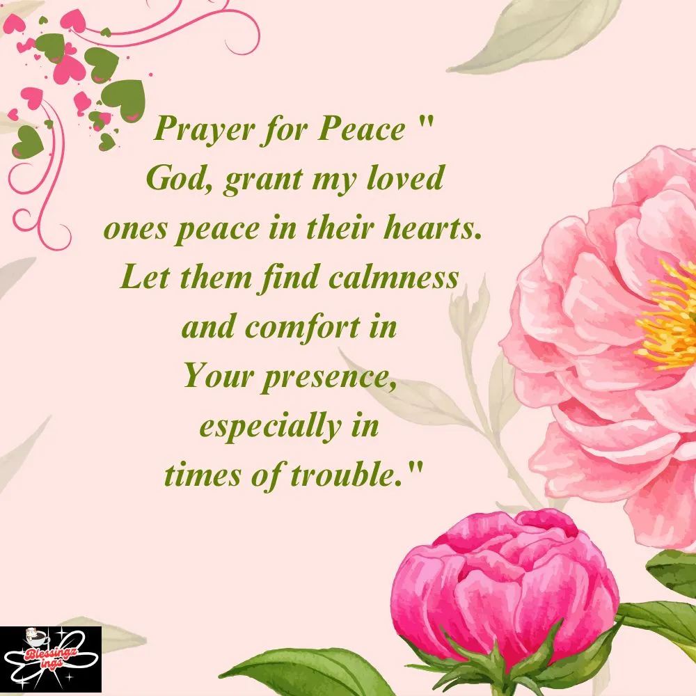 Prayer For Peace