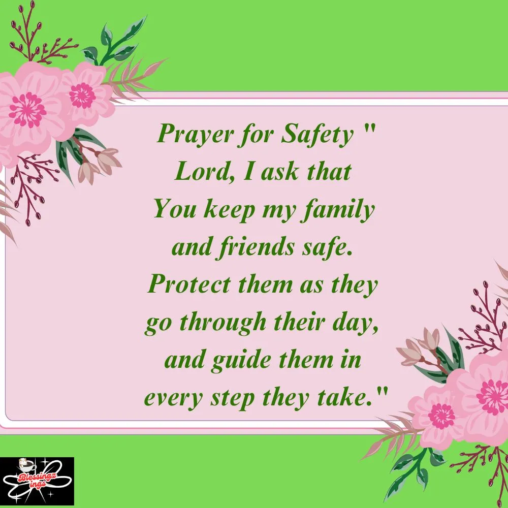 Prayer For Safety