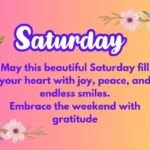 Saturday Blessings