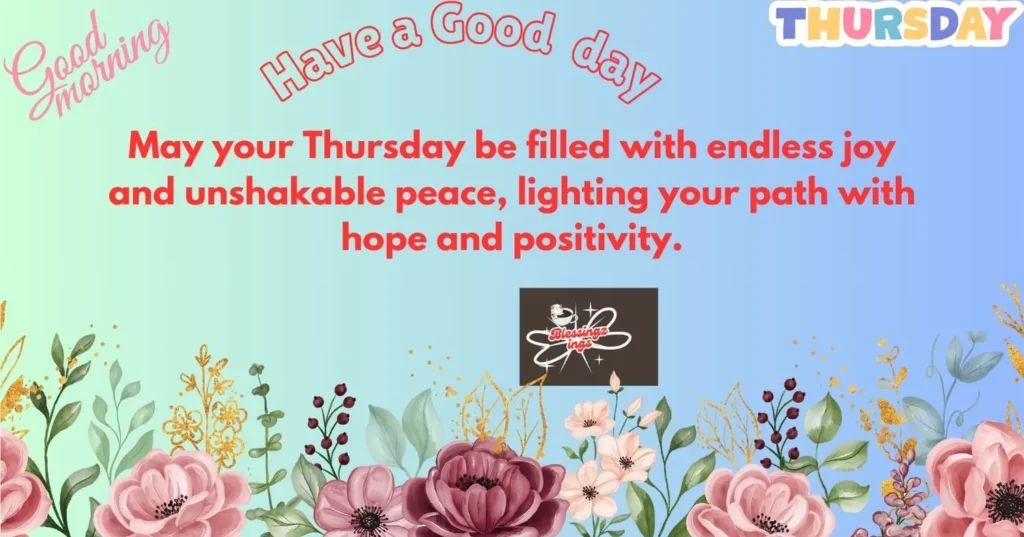 Thursday Blessings