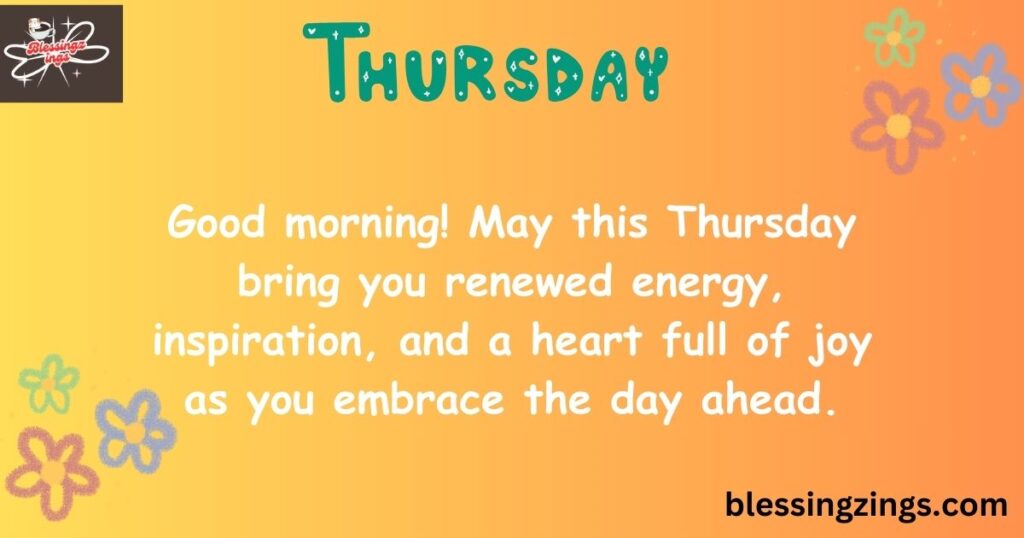 Thursday Blessings