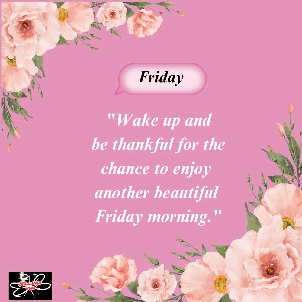 Wake Up And Be Thankful