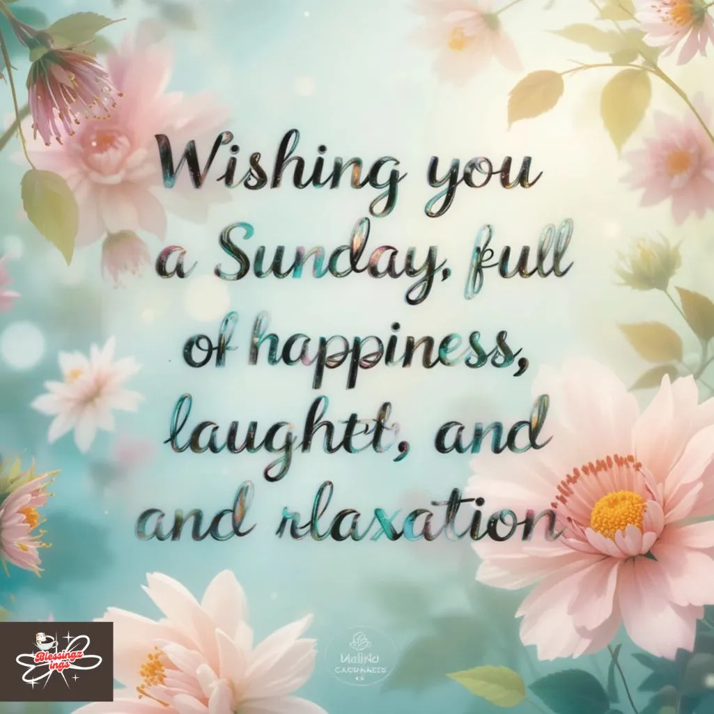 Wishing You A Sunday Full Of Happiness