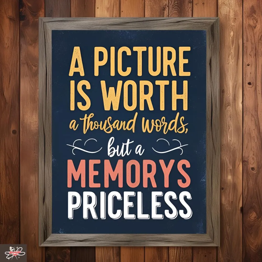 A Thousand Words But A Memory Is Priceless