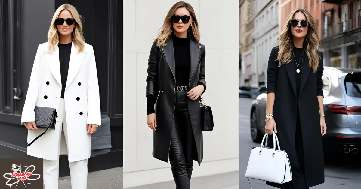 Bold Black And White Outfit Captions