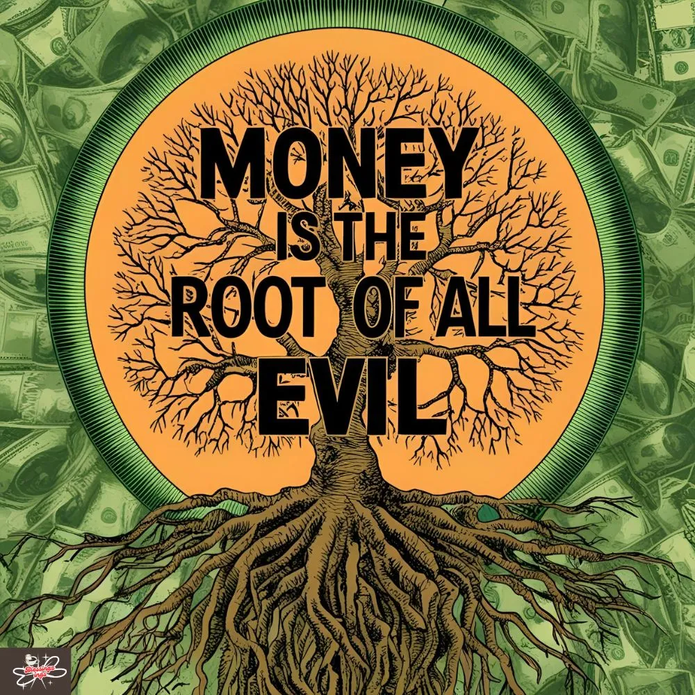 Money Is The Root Of All Evil Caption
