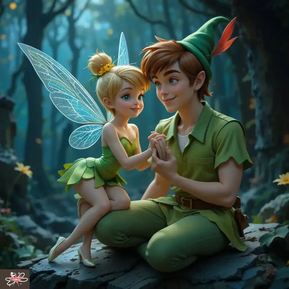 Tinkerbell And Peter Pan